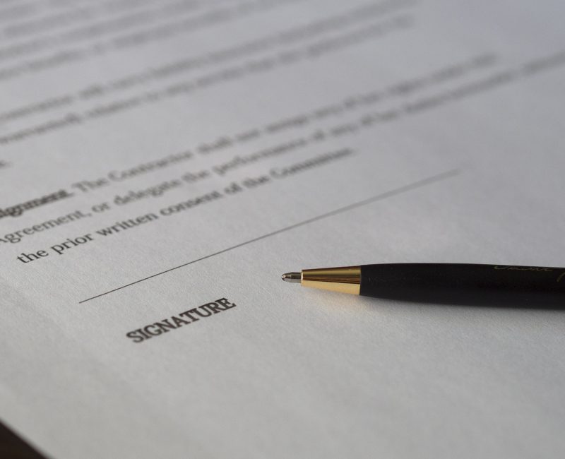 document for signature